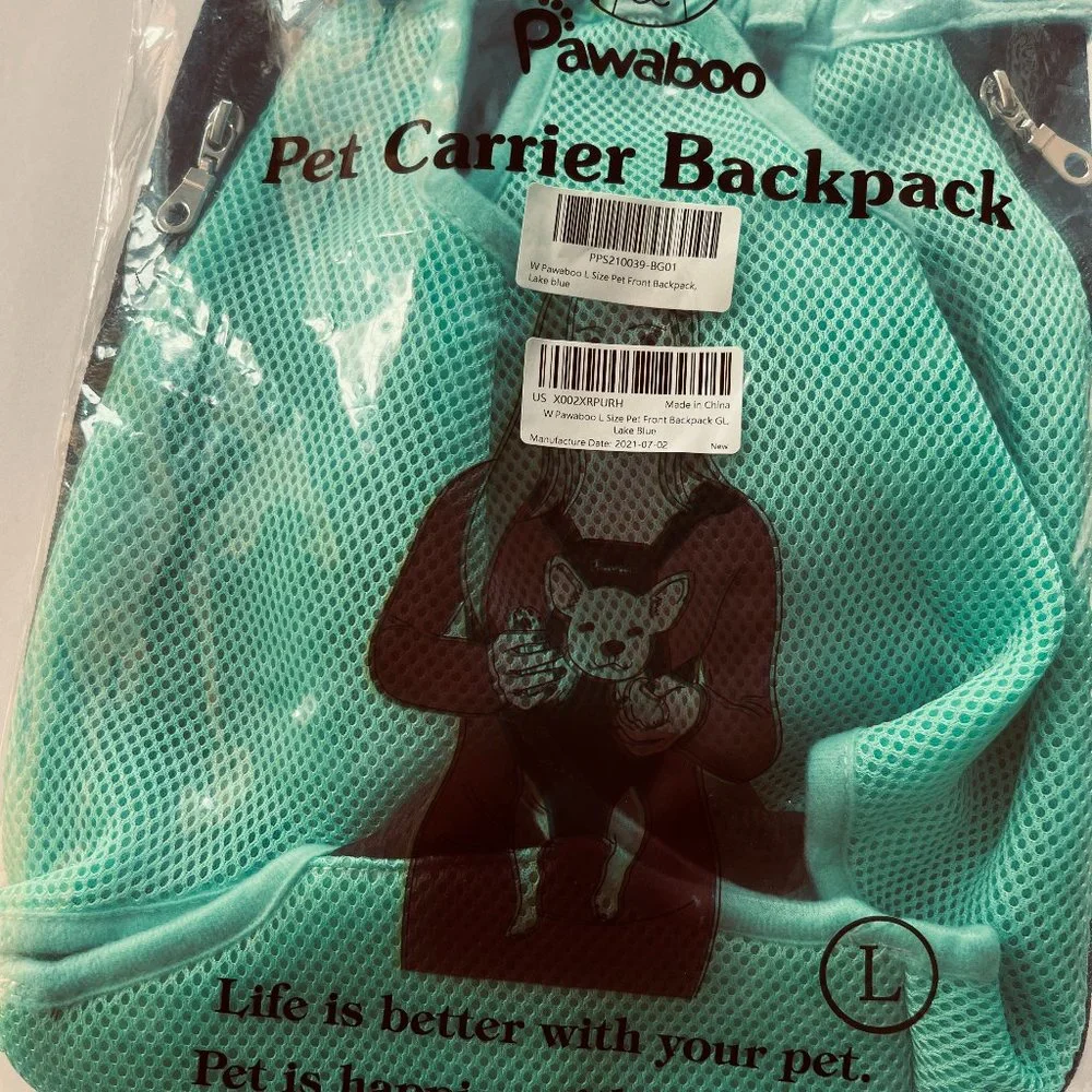 PAWABOO Pet Carrier Backpack Size Large